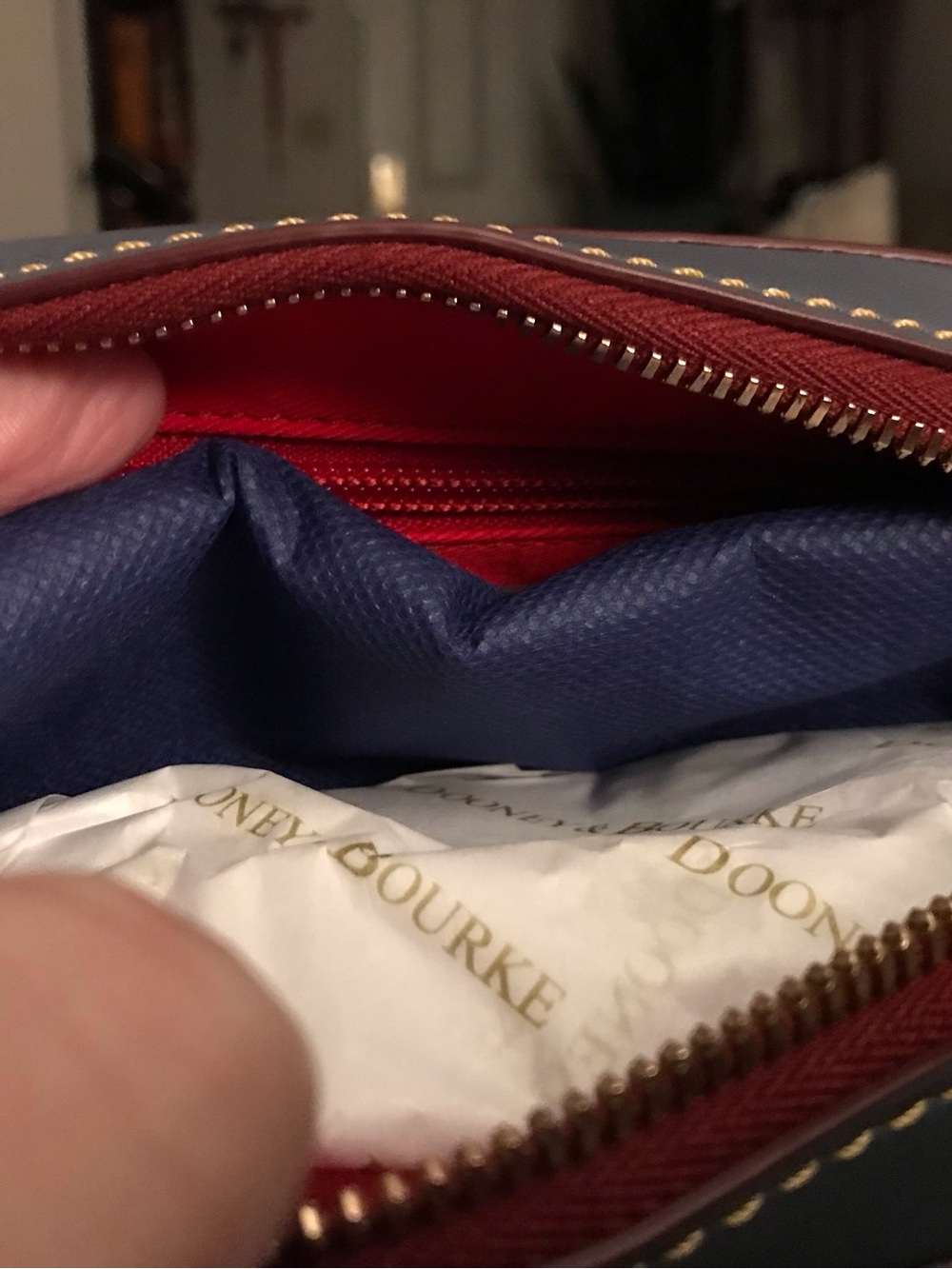 Dooney & Bourke Steel Blue Florentine Belt Bag NWT 🔥 - Picture 5 of 6